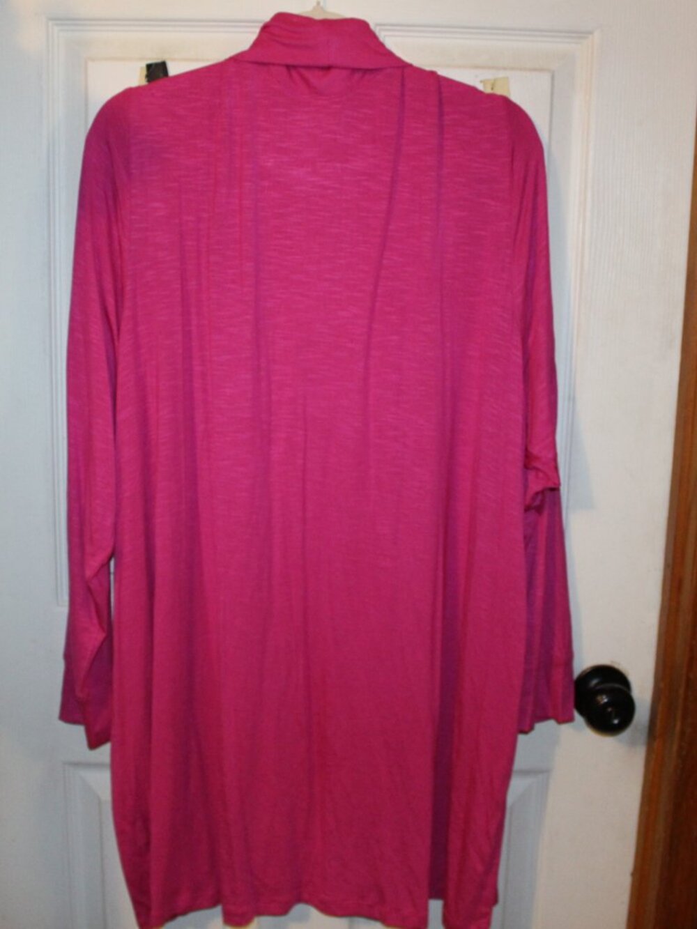 NWT Lane Bryant open front fly away cardigan, pretty pink 26/28 W - Picture 8 of 8